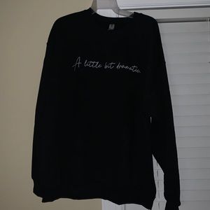 Womens black crew neck.